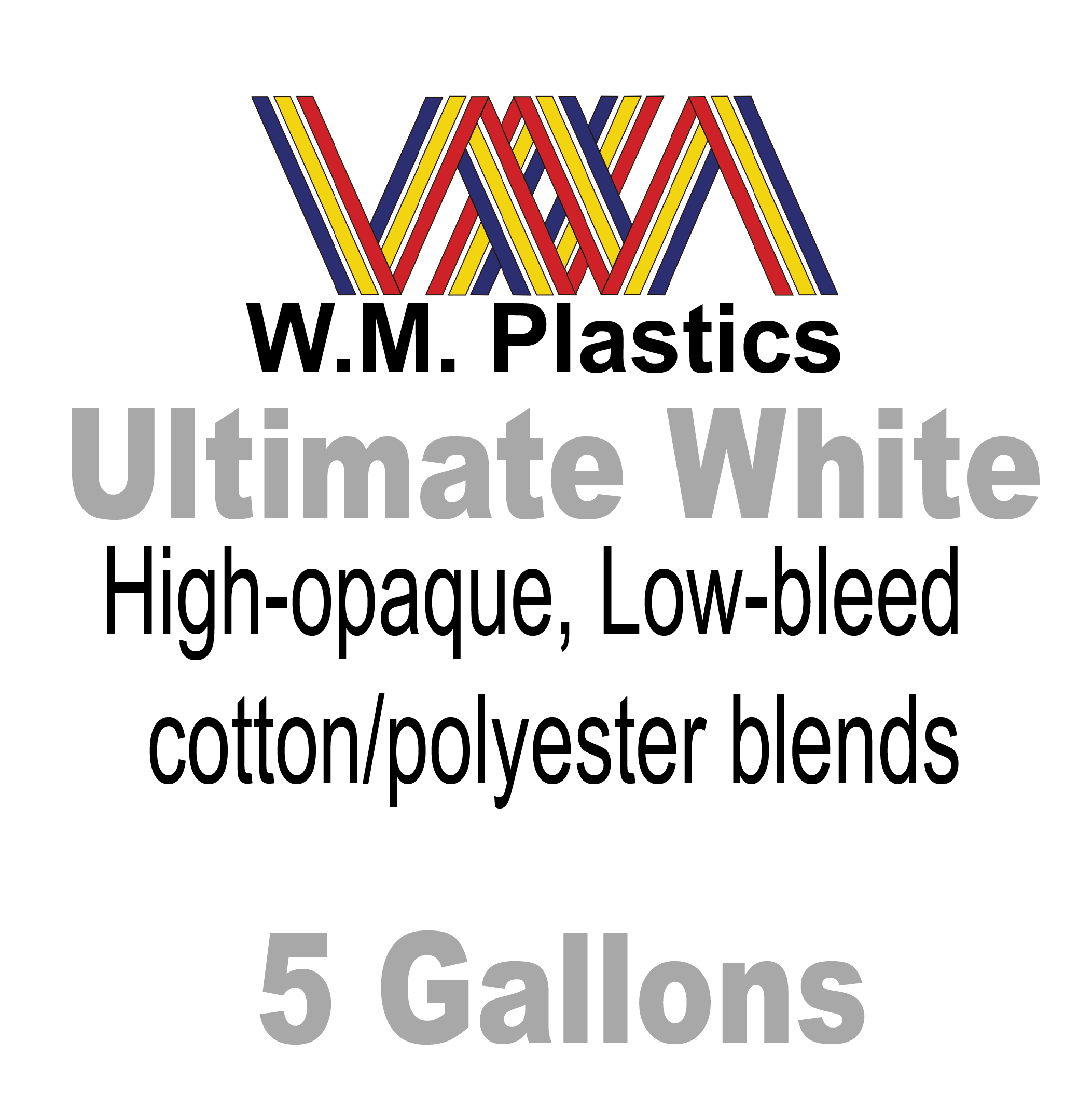 WM Plastics Screen Print Ultimate White Inks