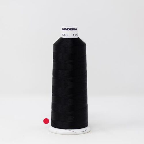 921-1000 MADEIRA CLASSIC RAYON #30 WEIGHT Cone Black Thumbnail