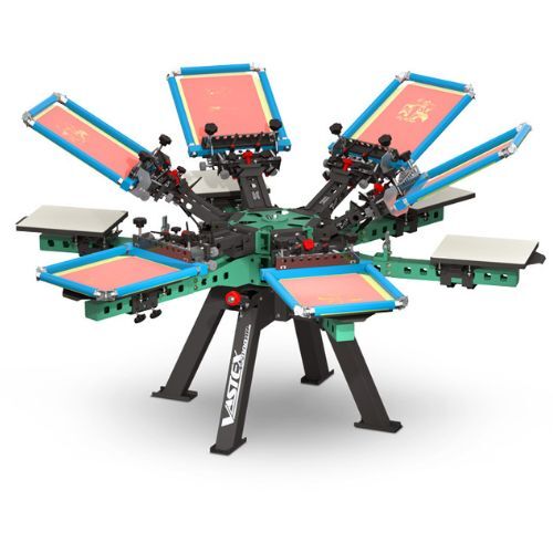 V-2000HD - Industrial Screen Printer (Rear Clamp)- 6 Station, 6 Color -V2HD-66																 Thumbnail