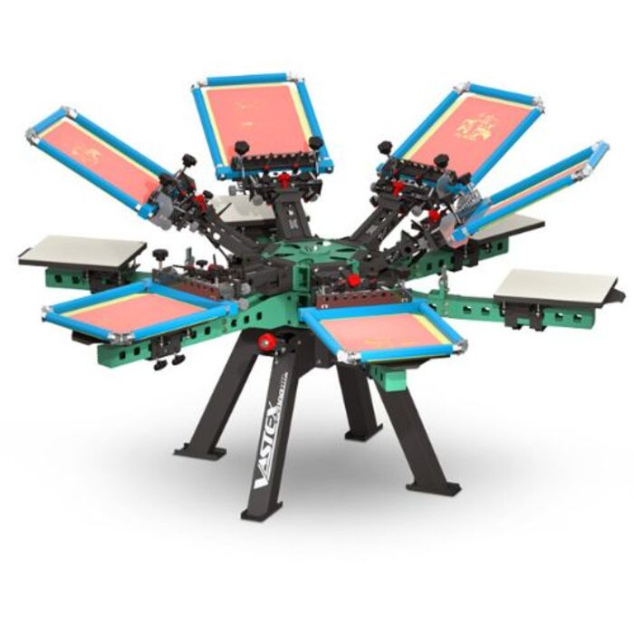 V-2000HD - Industrial Screen Printer (Rear Clamp)- 6 Station, 6 Color -V2HD-66																 Thumbnail