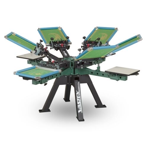 V-2000HD - Industrial Screen Printer (Rear Clamp)-4 Station, 8 Color-V2HD-48 Thumbnail