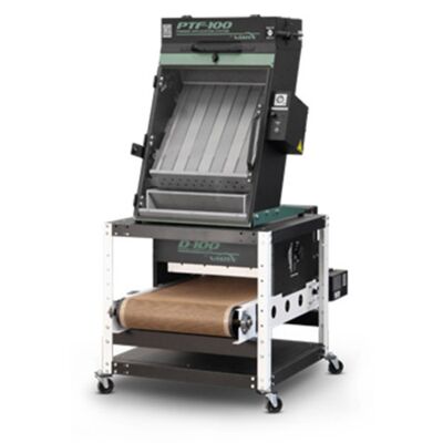 PTF-COMBO-100-(120 or 240)-Flash Cure Units-DTF Powder Applicator-PTF-100, D-100-WL Dryer w/ Stand & Rear Exhaust Hood, 120V or 240V Thumbnail