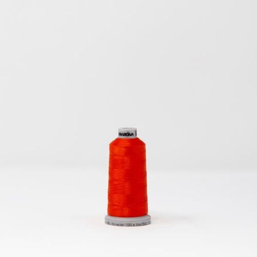 919-1987 MADEIRA POLYNEON #40 WEIGHT 1100yd SPOOL RED ORANGE Thumbnail