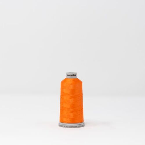 919-1952 MADEIRA POLYNEON #40 WEIGHT 1100yd SPOOL ORANGE PINK Thumbnail