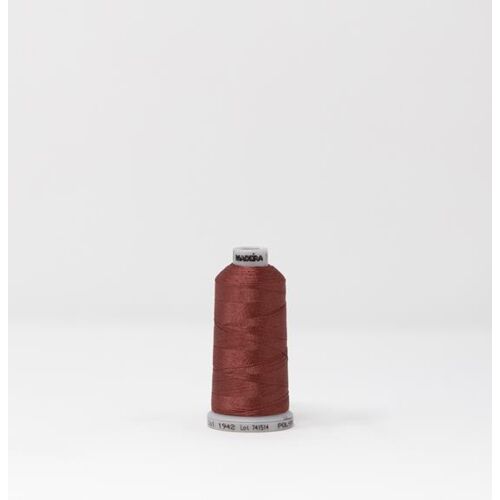 919-1942 MADEIRA POLYNEON #40 WEIGHT 1100yd SPOOL BROWN Thumbnail