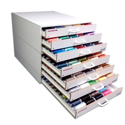 919-413 MADEIRA POLYNEON #40 WEIGHT 3pc 413 SOLID COLOR ASST Thumbnail