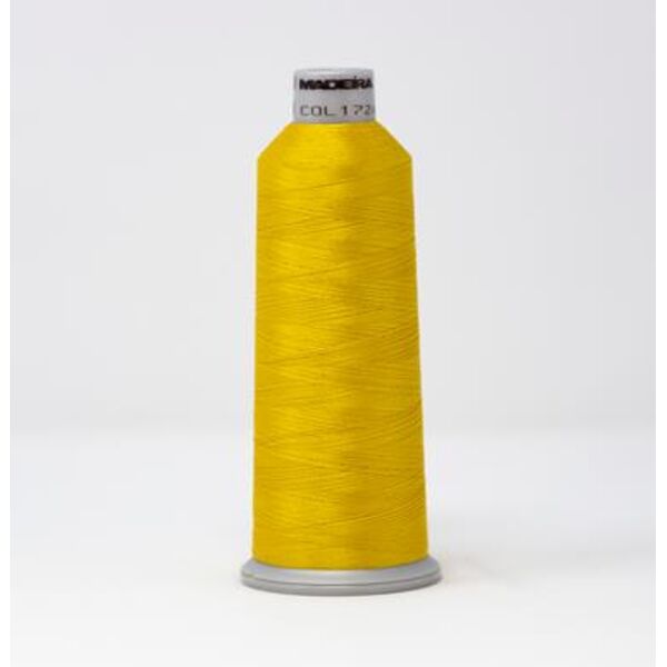 918-1724 MADEIRA POLYNEON #40 WEIGHT (5500 yard) CONE Yellow Thumbnail