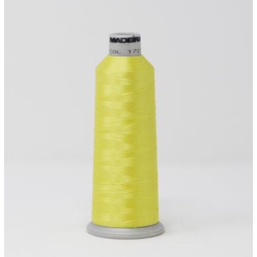918-1727 MADEIRA POLYNEON #40 WEIGHT (5500 yard) CONE Yellow Thumbnail