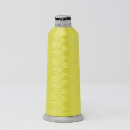 918-1727 MADEIRA POLYNEON #40 WEIGHT (5500 yard) CONE Yellow Thumbnail