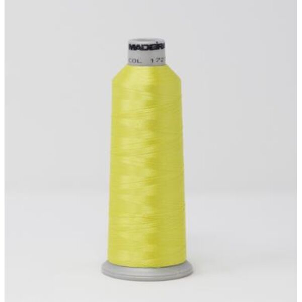 918-1727 MADEIRA POLYNEON #40 WEIGHT (5500 yard) CONE Yellow Thumbnail
