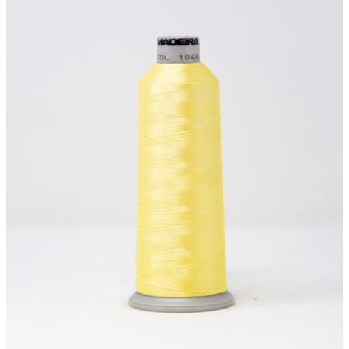 918-1866 MADEIRA POLYNEON #40 WEIGHT (5500 yard) CONE Yellow Thumbnail