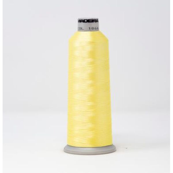 918-1866 MADEIRA POLYNEON #40 WEIGHT (5500 yard) CONE Yellow Thumbnail
