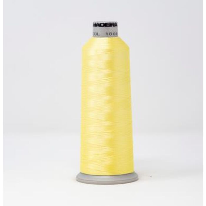 918-1866 MADEIRA POLYNEON #40 WEIGHT (5500 yard) CONE Yellow Thumbnail