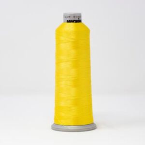 918-1735 MADEIRA POLYNEON #40 WEIGHT (5500 yard) CONE Yellow Thumbnail
