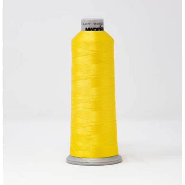 918-1735 MADEIRA POLYNEON #40 WEIGHT (5500 yard) CONE Yellow Thumbnail