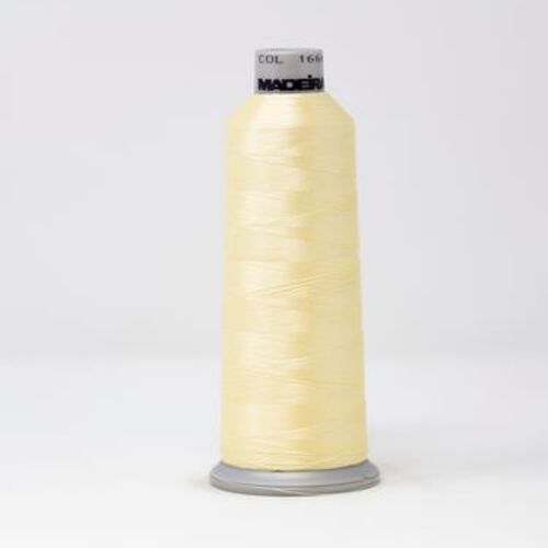 918-1666 MADEIRA POLYNEON #40 WEIGHT (5500 yard) CONE Yellow Thumbnail
