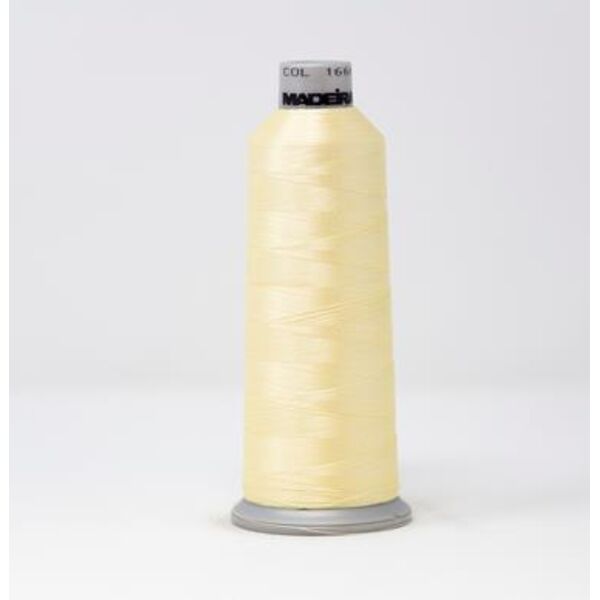 918-1666 MADEIRA POLYNEON #40 WEIGHT (5500 yard) CONE Yellow Thumbnail