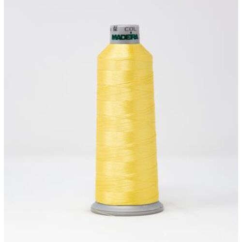 918-1861 MADEIRA POLYNEON #40 WEIGHT (5500 yard) CONE Yellow Thumbnail