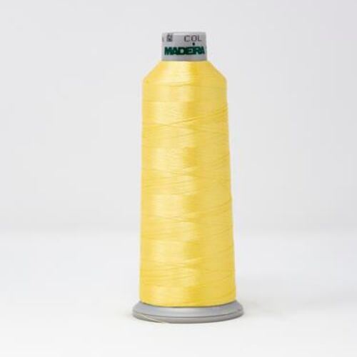 918-1861 MADEIRA POLYNEON #40 WEIGHT (5500 yard) CONE Yellow Thumbnail