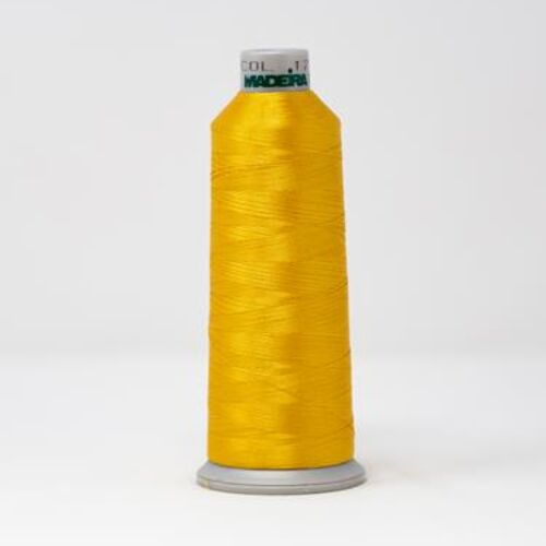 918-1771 MADEIRA POLYNEON #40 WEIGHT (5500 yard) CONE Yellow Thumbnail