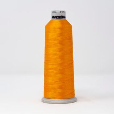 918-1955 MADEIRA POLYNEON #40 WEIGHT (5500 yard) CONE Gold Thumbnail