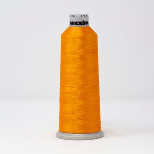 918-1955 MADEIRA POLYNEON #40 WEIGHT (5500 yard) CONE Gold Thumbnail