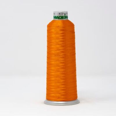 918-1765 MADEIRA POLYNEON #40 WEIGHT (5500 yard) CONE Orange Thumbnail