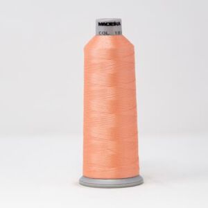 918-1817 MADEIRA POLYNEON #40 WEIGHT (5500 yard) CONE Beige/Pink Thumbnail