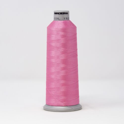 918-1921 MADEIRA POLYNEON #40 WEIGHT (5500 yard) CONE Pink Thumbnail