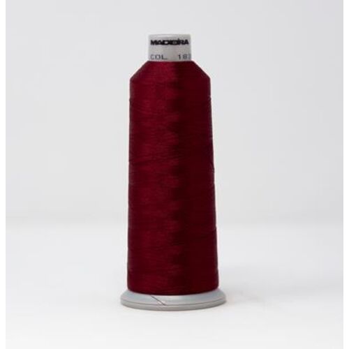 918-1835 MADEIRA POLYNEON #40 WEIGHT (5500 yard) CONE Red/Purple Thumbnail