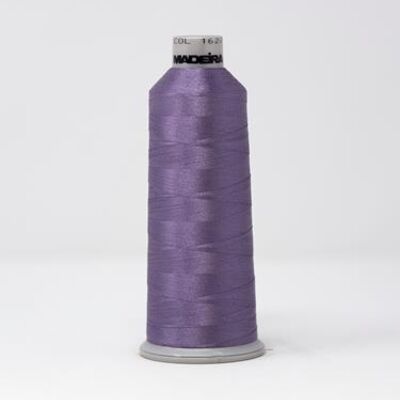 918-1627 MADEIRA POLYNEON #40 WEIGHT (5500 yard) CONE Purple/Gray Thumbnail