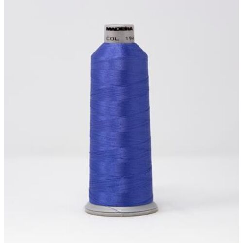 918-1943 MADEIRA POLYNEON #40 WEIGHT (5500 yard) CONE Blue Thumbnail