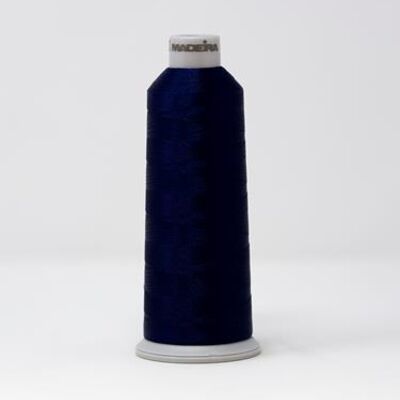 918-1966 MADEIRA POLYNEON #40 WEIGHT (5500 yard) CONE Blue/Purple Thumbnail