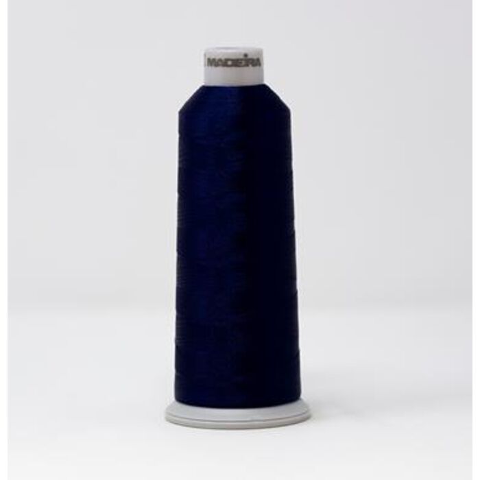 918-1966 MADEIRA POLYNEON #40 WEIGHT (5500 yard) CONE Blue/Purple Thumbnail