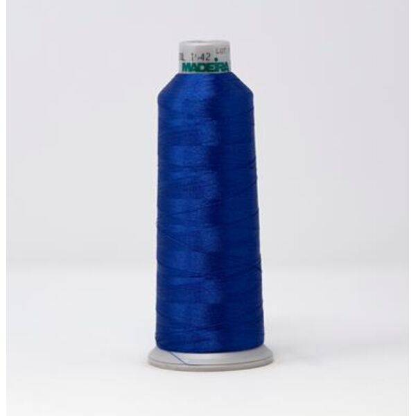 918-1642 MADEIRA POLYNEON #40 WEIGHT (5500 yard) CONE Blue Thumbnail