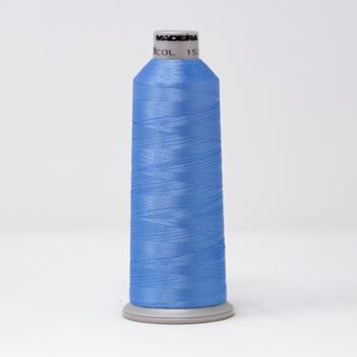 918-1532 MADEIRA POLYNEON #40 WEIGHT (5500 yard) CONE Blue Thumbnail