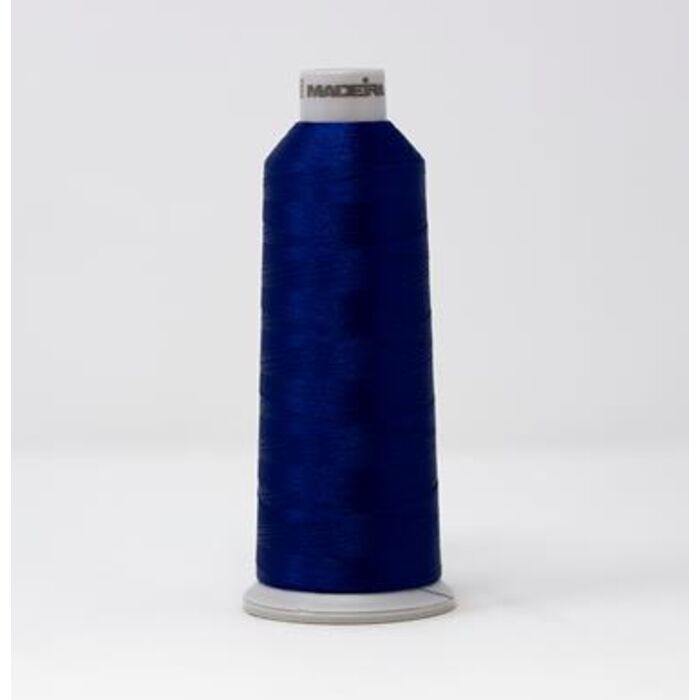 918-1843 MADEIRA POLYNEON #40 WEIGHT (5500 yard) CONE Blue Thumbnail