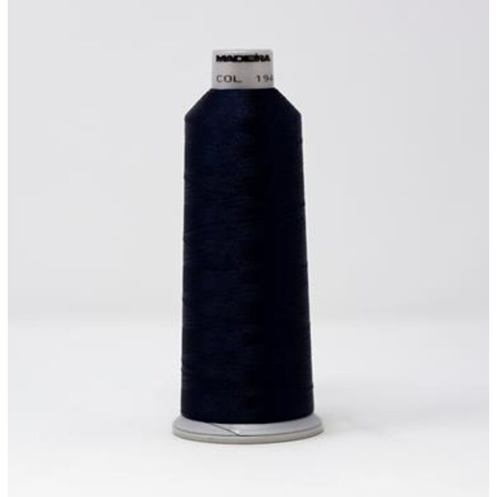 918-1944 MADEIRA POLYNEON #40 WEIGHT (5500 yard) CONE Blue Thumbnail