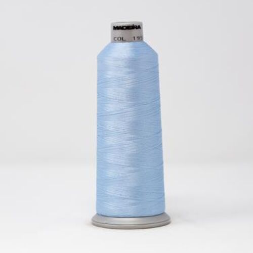 918-1953 MADEIRA POLYNEON #40 WEIGHT (5500 yard) CONE Blue Thumbnail