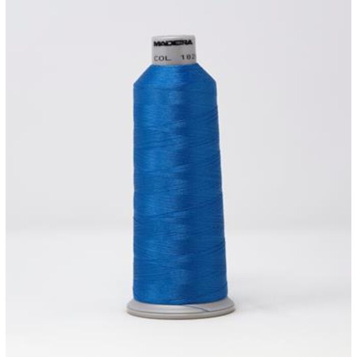 918-1828 MADEIRA POLYNEON #40 WEIGHT (5500 yard) CONE Blue Thumbnail