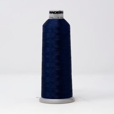 918-1764 MADEIRA POLYNEON #40 WEIGHT (5500 yard) CONE Blue Thumbnail