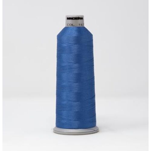 918-1671 MADEIRA POLYNEON #40 WEIGHT (5500 yard) CONE Blue Thumbnail