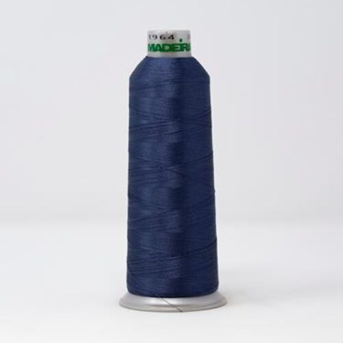 918-1964 MADEIRA POLYNEON #40 WEIGHT (5500 yard) CONE Blue/Gray Thumbnail