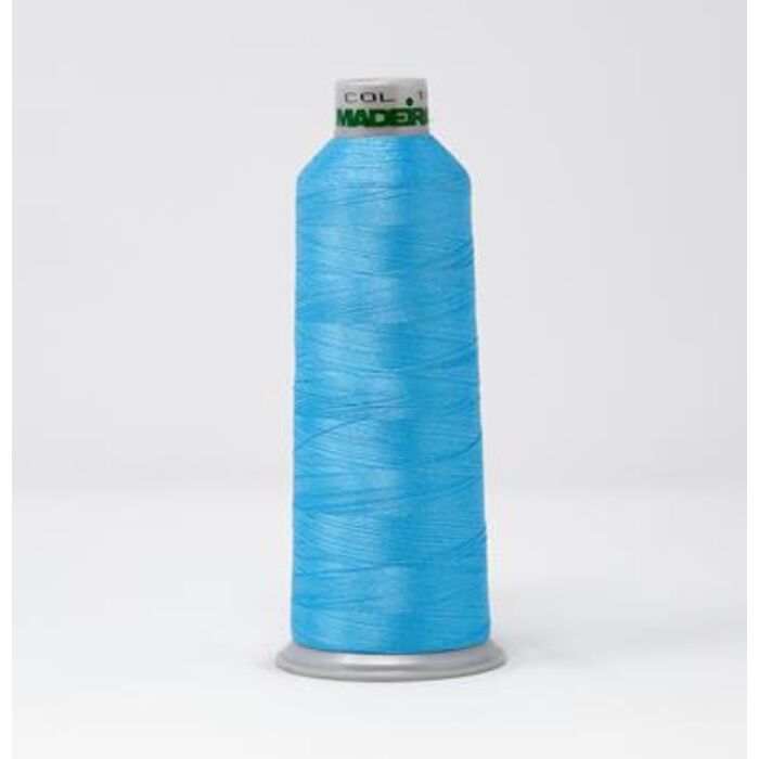 918-1827 MADEIRA POLYNEON #40 WEIGHT (5500 yard) CONE Blue/Green Thumbnail