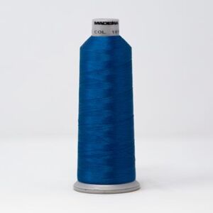 918-1896 MADEIRA POLYNEON #40 WEIGHT (5500 yard) CONE Blue/Green Thumbnail