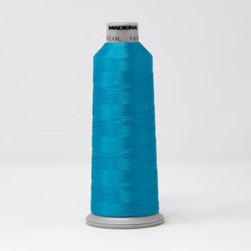 918-1694 MADEIRA POLYNEON #40 WEIGHT (5500 yard) CONE Blue/Green Thumbnail