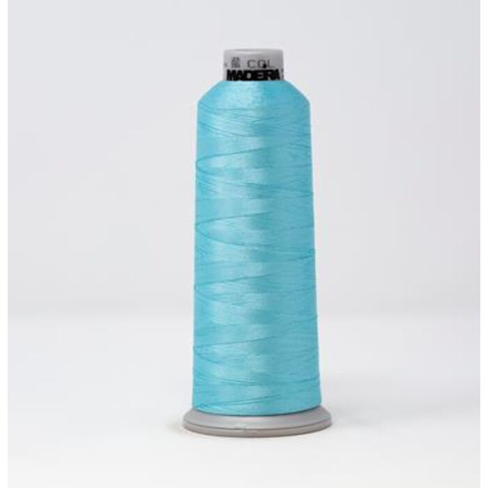 918-1892 MADEIRA POLYNEON #40 WEIGHT (5500 yard) CONE Blue/Green Thumbnail