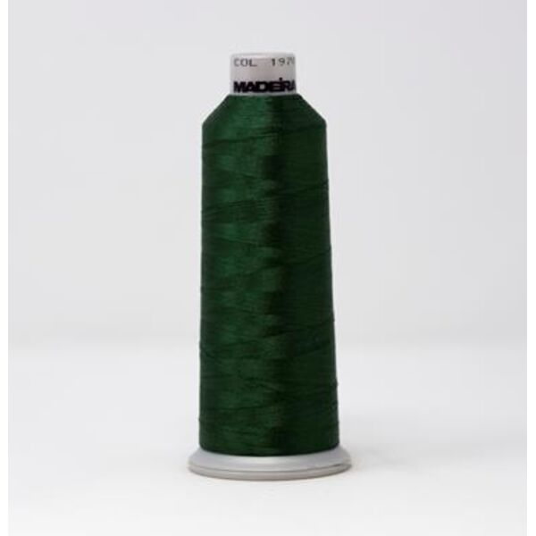 918-1970 MADEIRA POLYNEON #40 WEIGHT (5500 yard) Cone Green Thumbnail