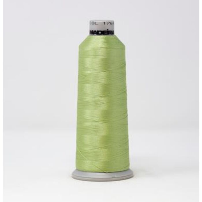 918-1768 MADEIRA POLYNEON #40 WEIGHT (5500 yard) CONE Green Thumbnail