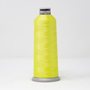 918-1541 MADEIRA POLYNEON #40 WEIGHT (5500 yard) CONE Yellow/Green Thumbnail